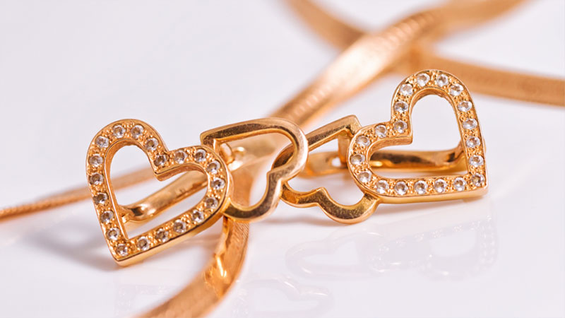 14k rose gold jewellery