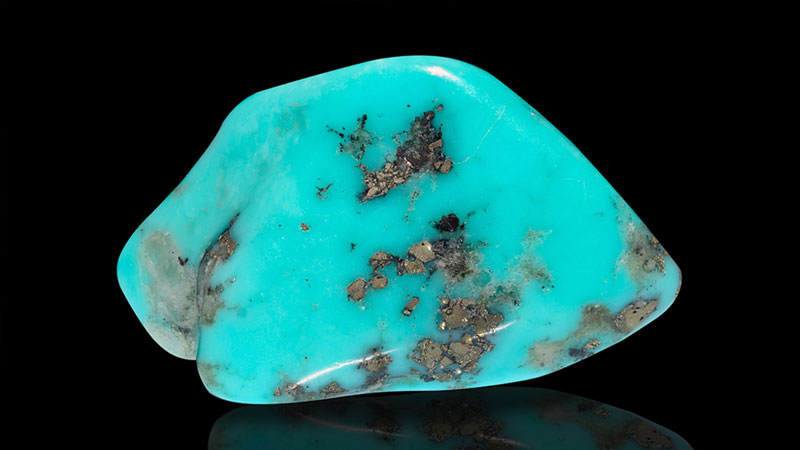 Turquoise, a birthstone for December.