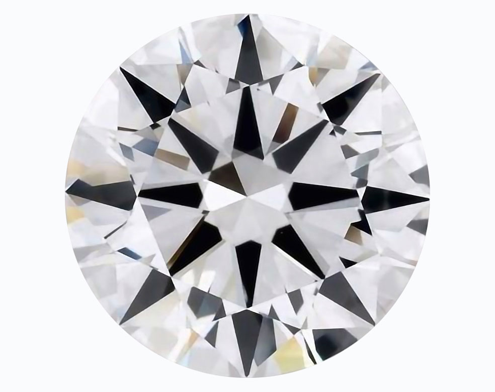 A stone in the D-F color diamond range.