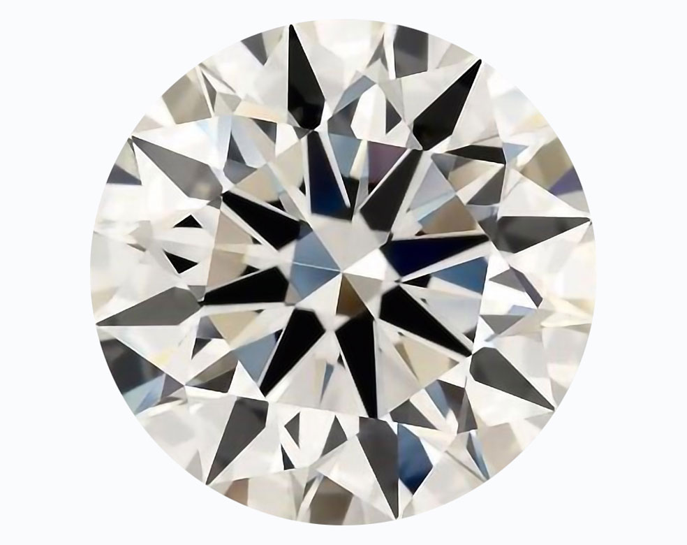 A stone in the K-M color diamond range. It can still appear white under the right viewing conditions.