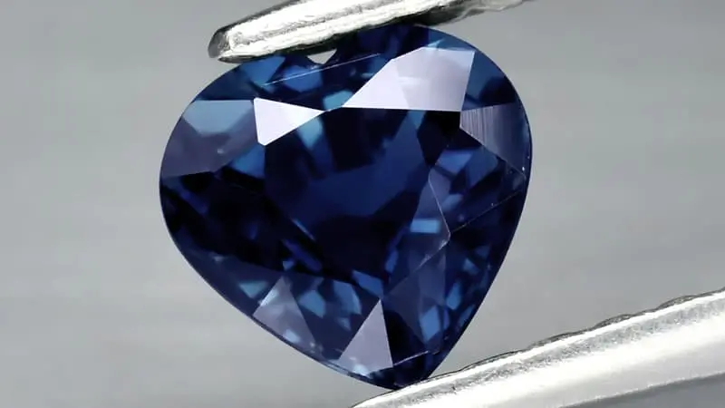 A dark blue Australian sapphire.
