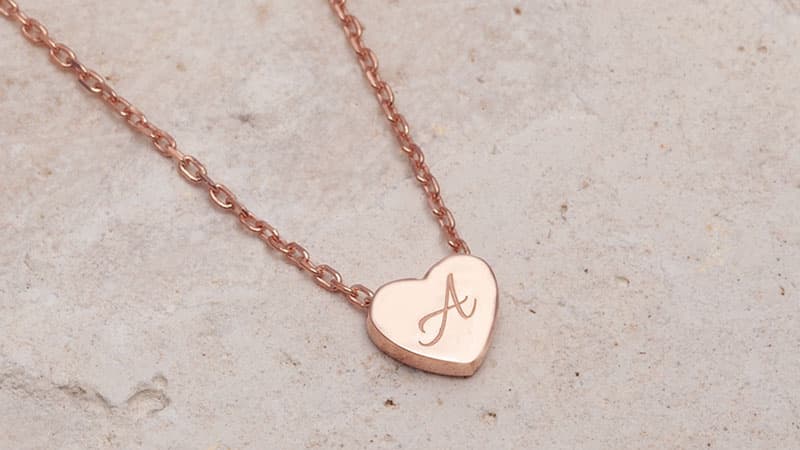 Pendant chain in rose gold